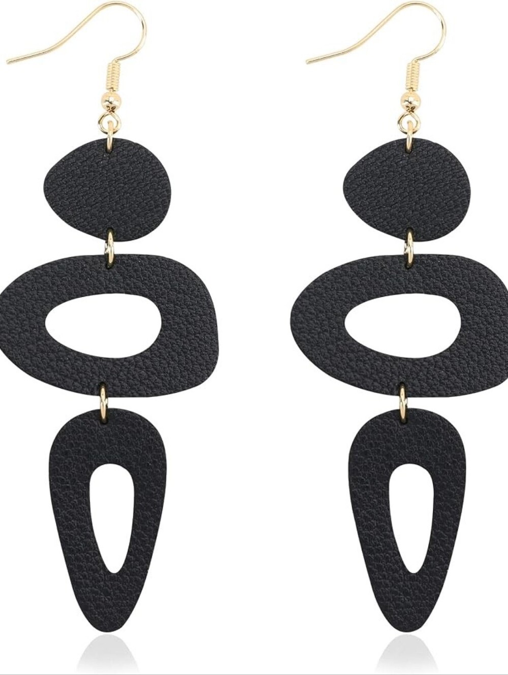 Leather Earrings Boho Dangle Earrings Statement Lightweight